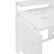 Alt View 14. OSP Home Furnishings - ACE 60" Desk with Hutch Shelf - White.