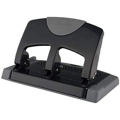 Swingline - SmartTouch Low Force Desktop 3-Hole Punch, 45 Sheet Capacity - Black/Gray price history on PriceWatchPro