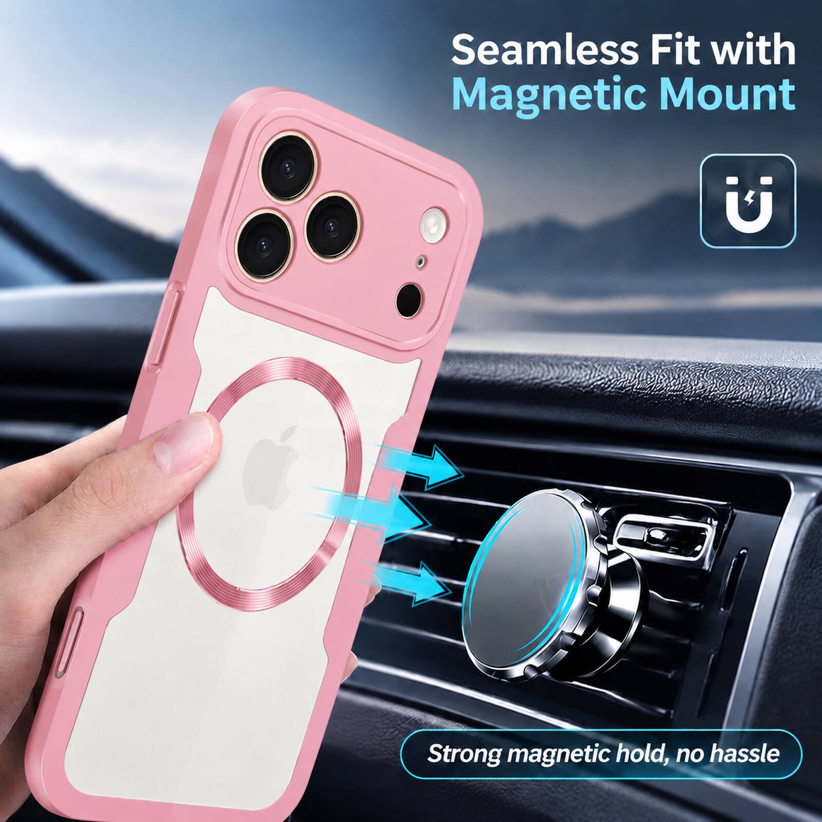 Seamless Fit with Magnetic Mount

Strong magnetic hold, no hassle