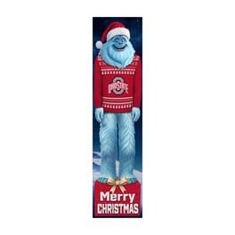 Fan Creations - Ohio State Buckeyes 48" Yeti Christmas Leaner - Multicolor