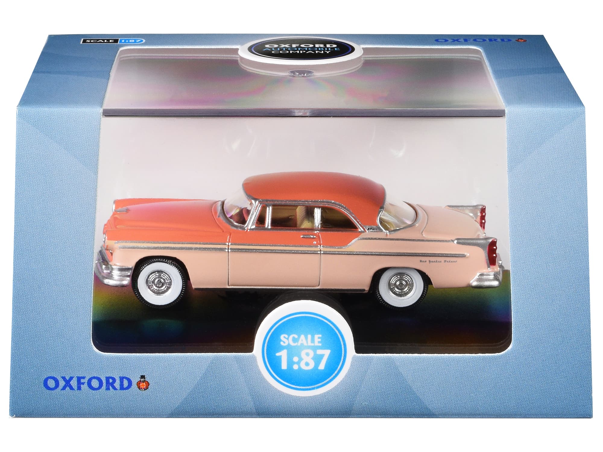 1955 Chrysler New Yorker Deluxe St. Regis Desert Sand and Canyon Tan 1/87 (HO) Scale Diecast Model Car by Oxford Diecast price history on PriceWatchPro