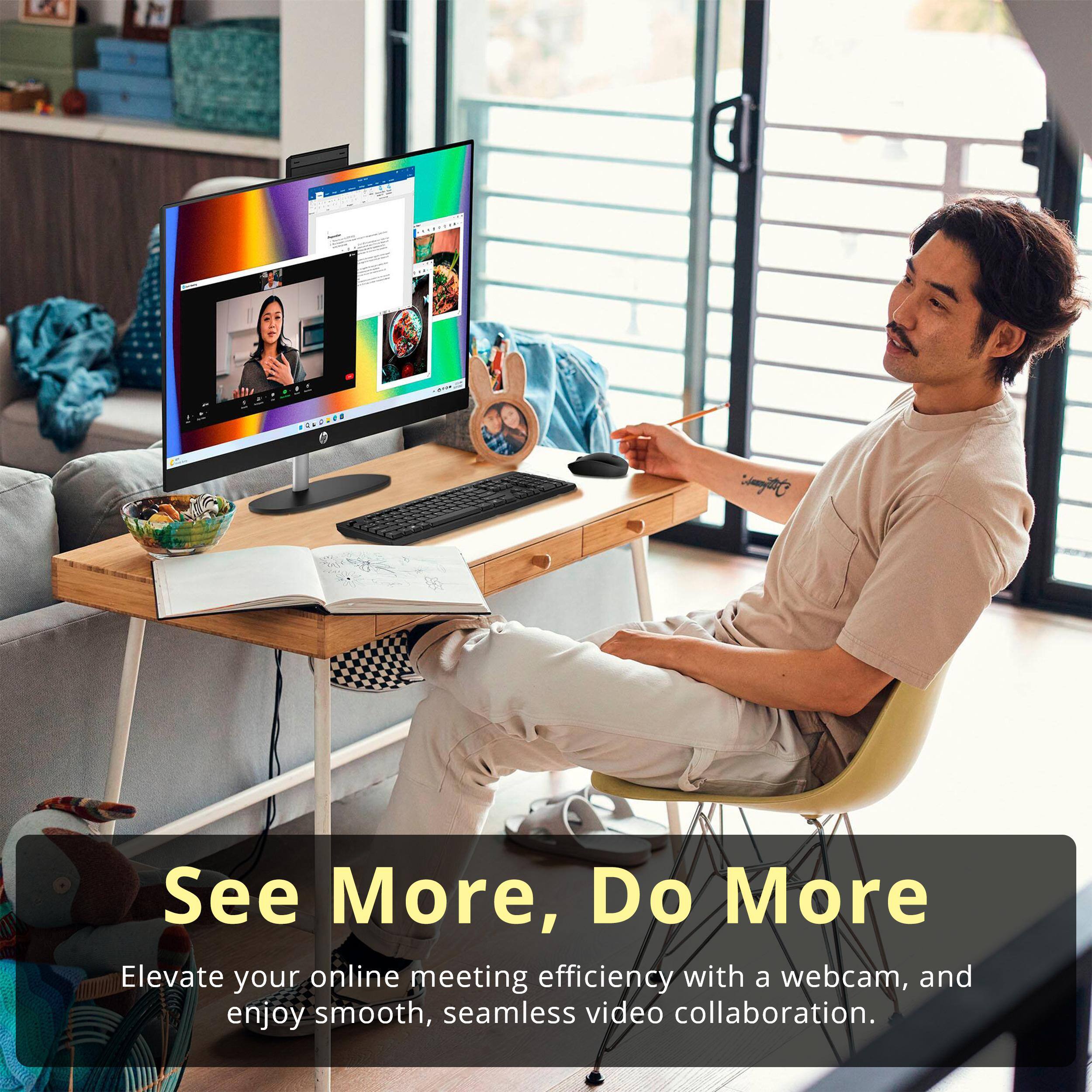 See More, Do More  
Elevate your online meeting efficiency with a webcam, and enjoy smooth, seamless video collaboration.
