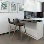 Front. Simpli Home - Addy 26 inch Counter Stool (Set of 2) - Distressed Brown.