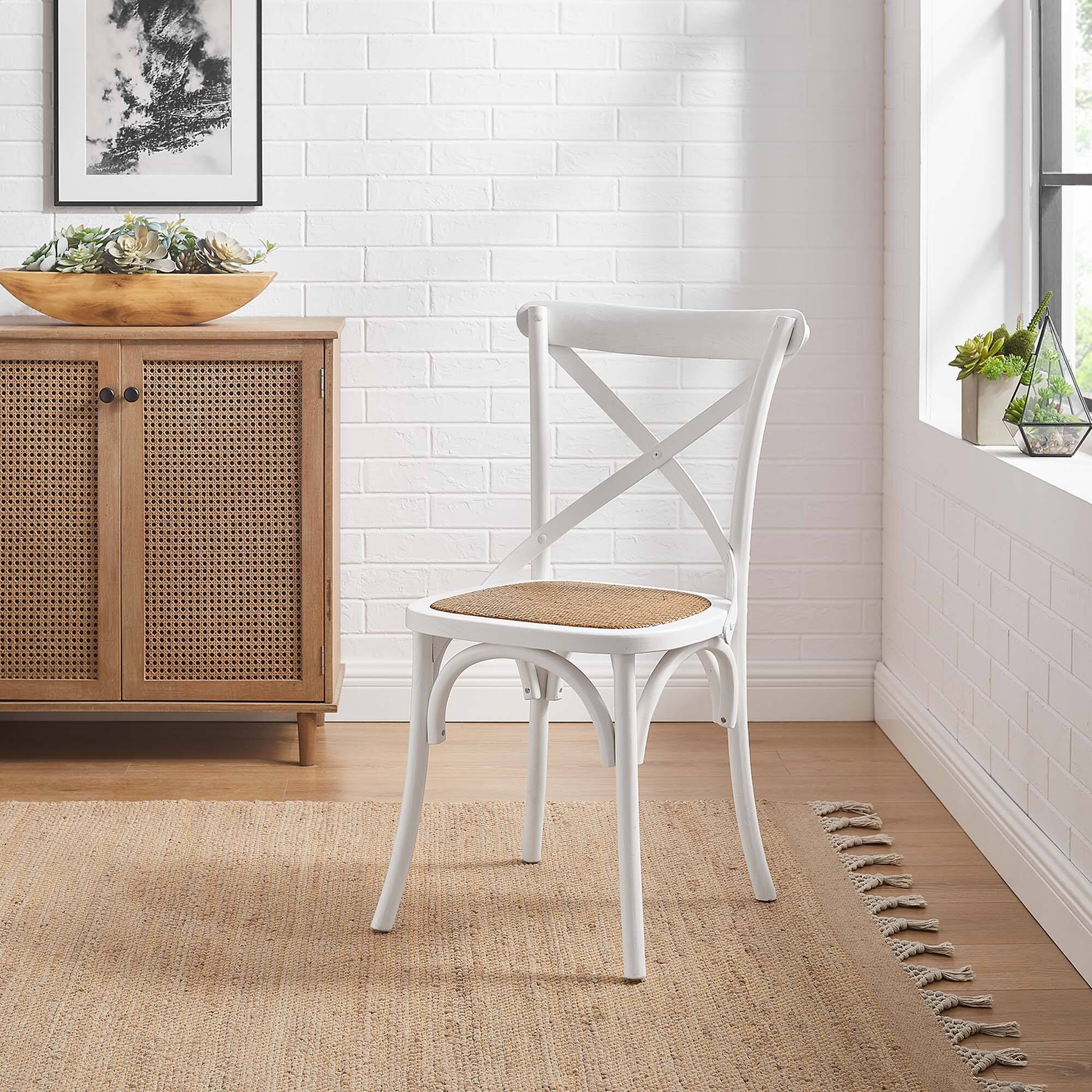 Gear Dining Side Chair by Modway - White