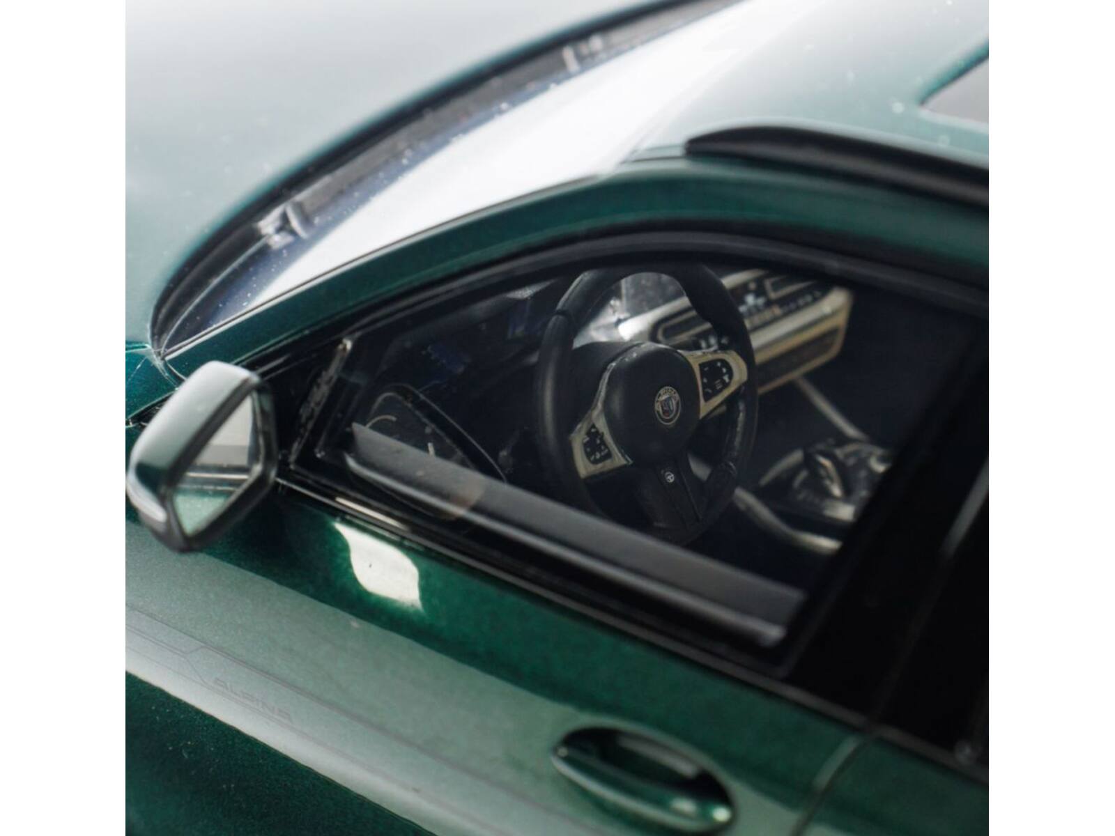 Angle. GT Spirit - 2019 BMW Alpina B3 Touring Green Metallic 1/18 Model Car by GT Spirit - Green Metallic.