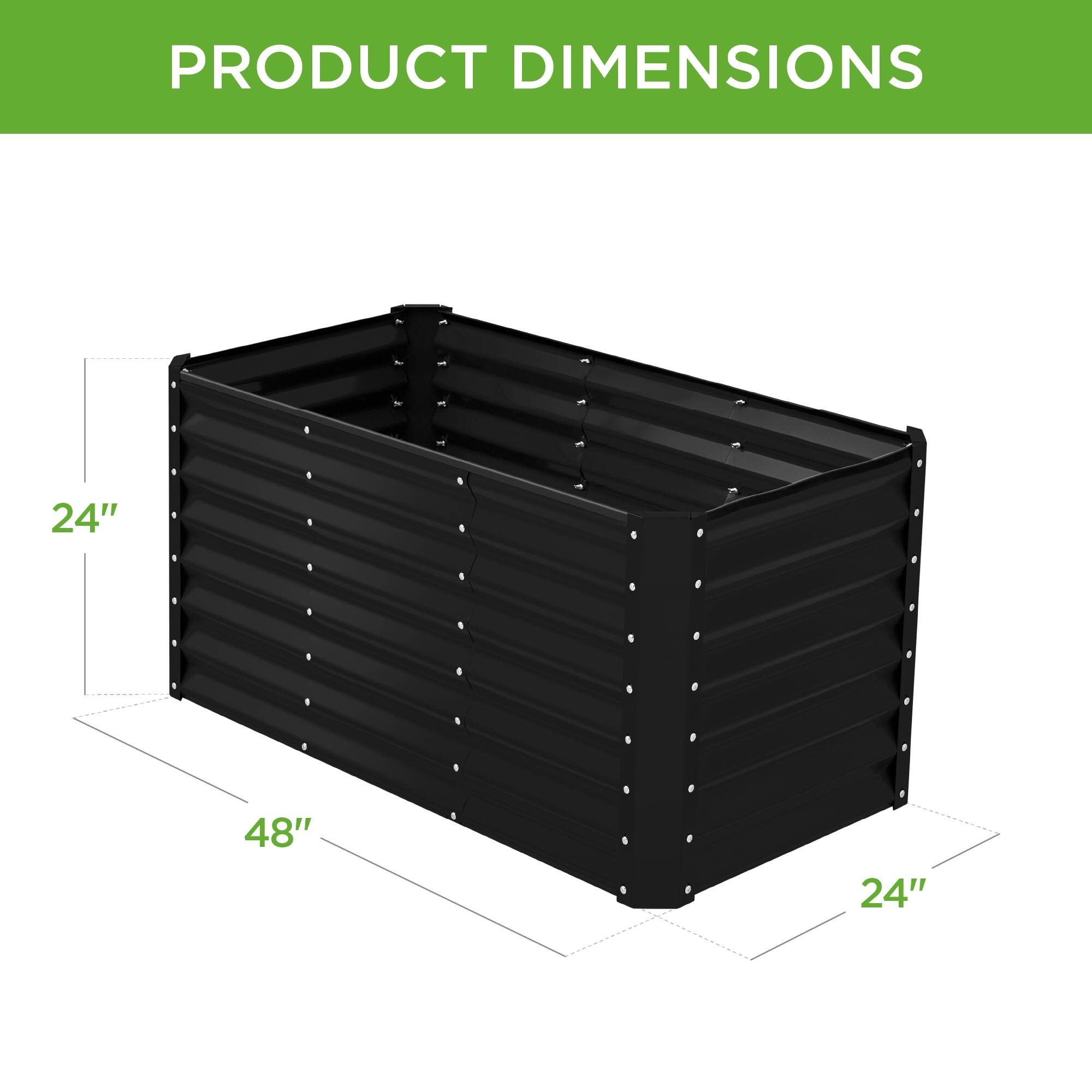 PRODUCT DIMENSIONS

24" x 48" x 24"