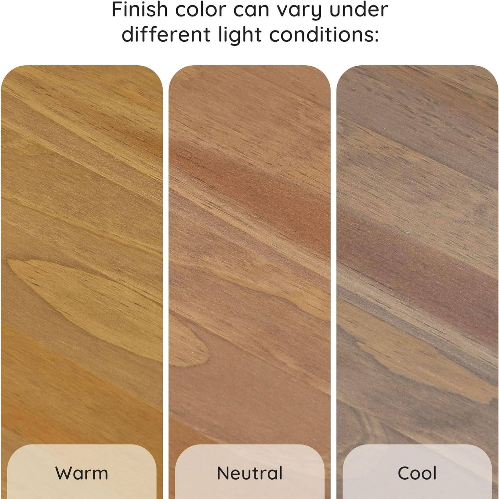 Finish color can vary under different light conditions: Warm Neutral Cool