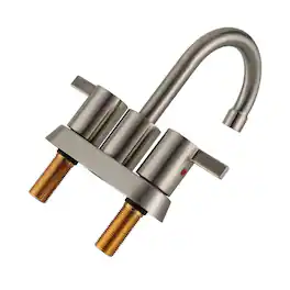 Bothwa Home - Bathroom Faucet For bathroom Sink With Two Handles - Brushed Nickel