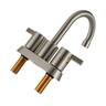 Bothwa Home - Bathroom Faucet For bathroom Sink With Two Handles - Brushed Nickel