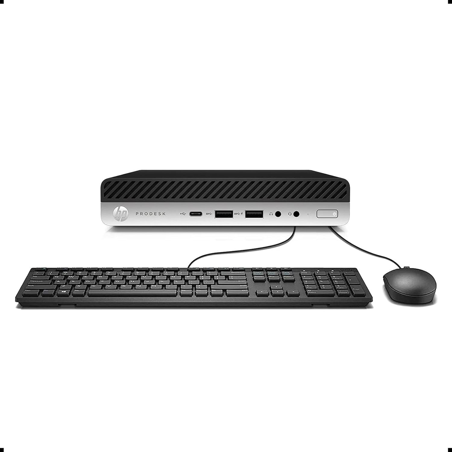 HP - Refurbished Excellent - ProDesk 600 G3 Mini Desktop PC , Intel Core i5-6500T up to 3.1Ghz, 16GB DDR4 RAM, 256GB NVME SSD, USB WiFi, Win11Pro - Black