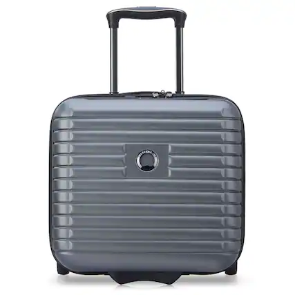Front. Delsey - Delsey Cruise 3.0 Two Wheeled Underseater Carry-On Luggage - Graphite.