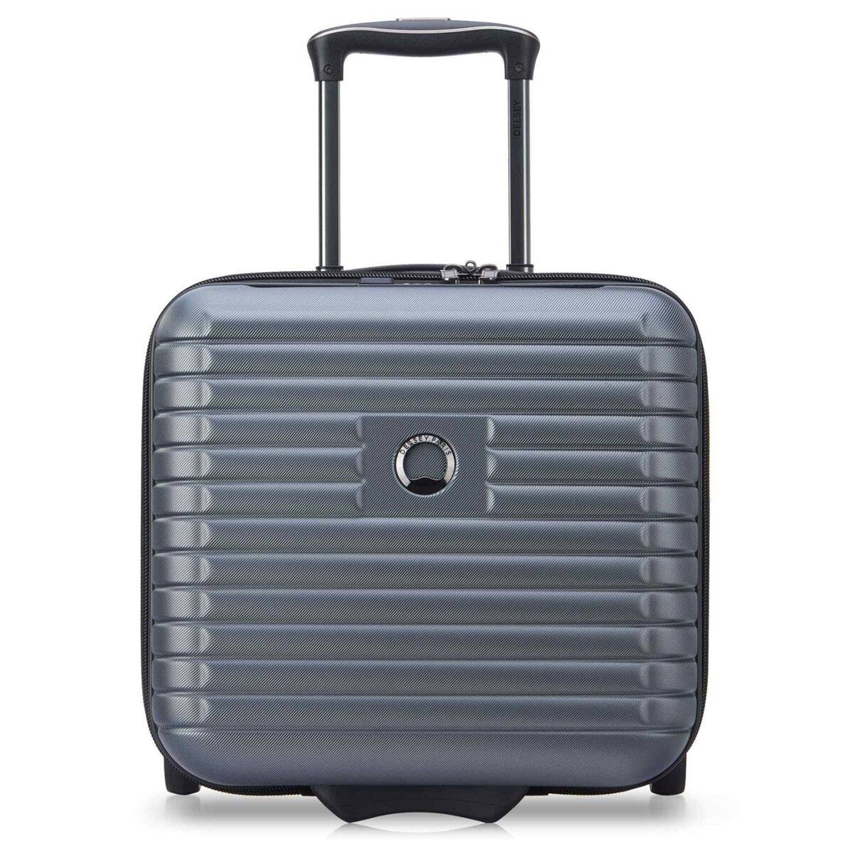 Front. Delsey - Delsey Cruise 3.0 Two Wheeled Underseater Carry-On Luggage - Graphite.