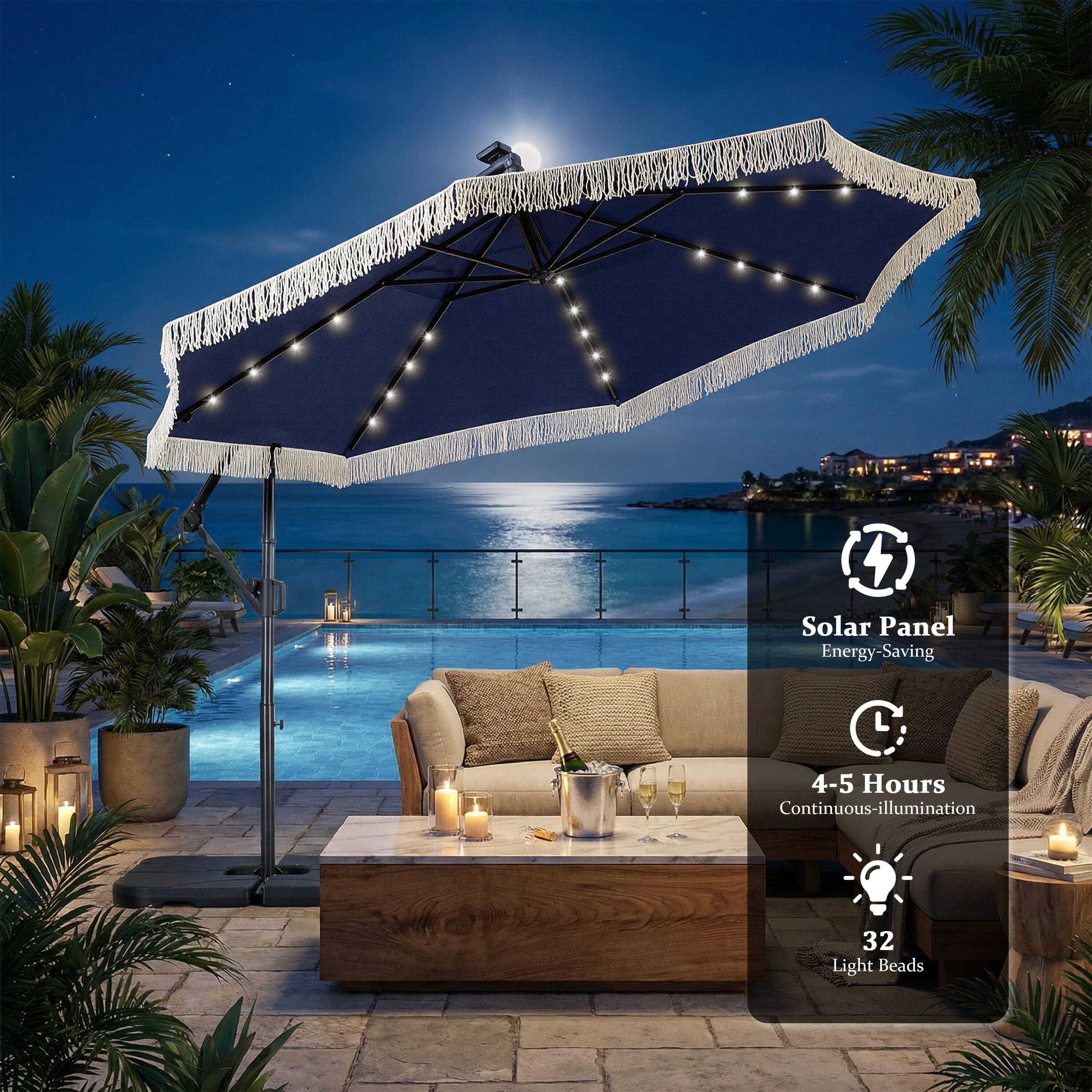 Solar Panel Energy-Saving  
4-5 Hours Continuous-Illumination  
32 Light Beads