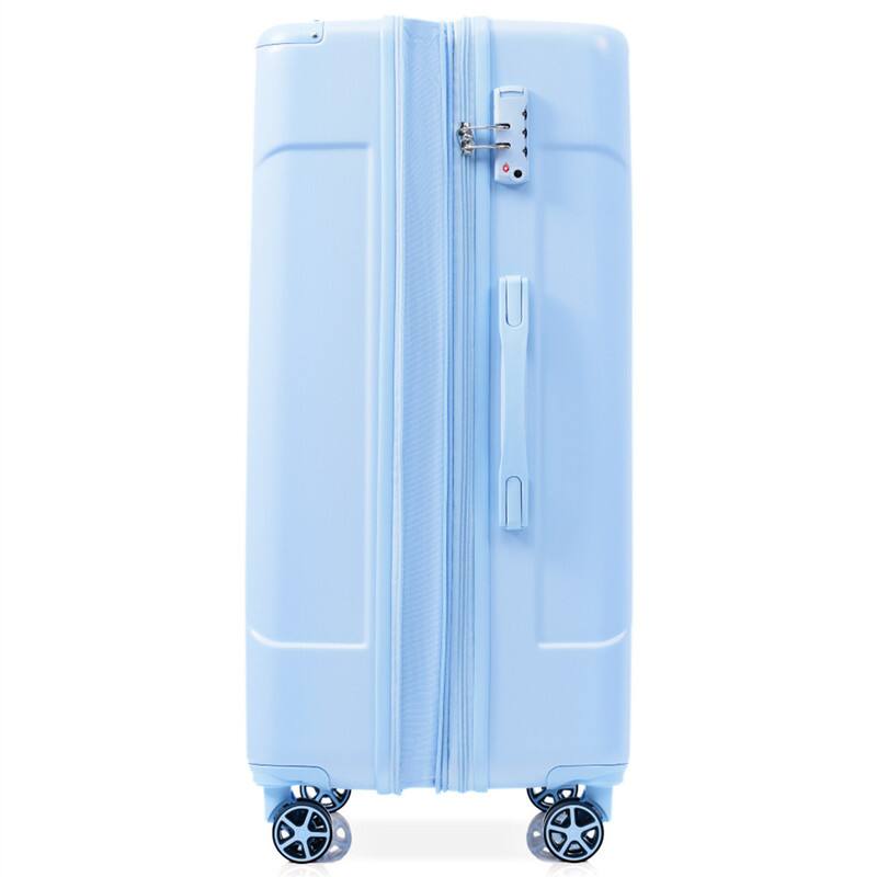 Alt View 10. HTUTWOO - Hardshell Luggage - 28-inch Expandable Checked Suitcase, Lightweight Durable ABS, Double Wheels - Sky Blue.