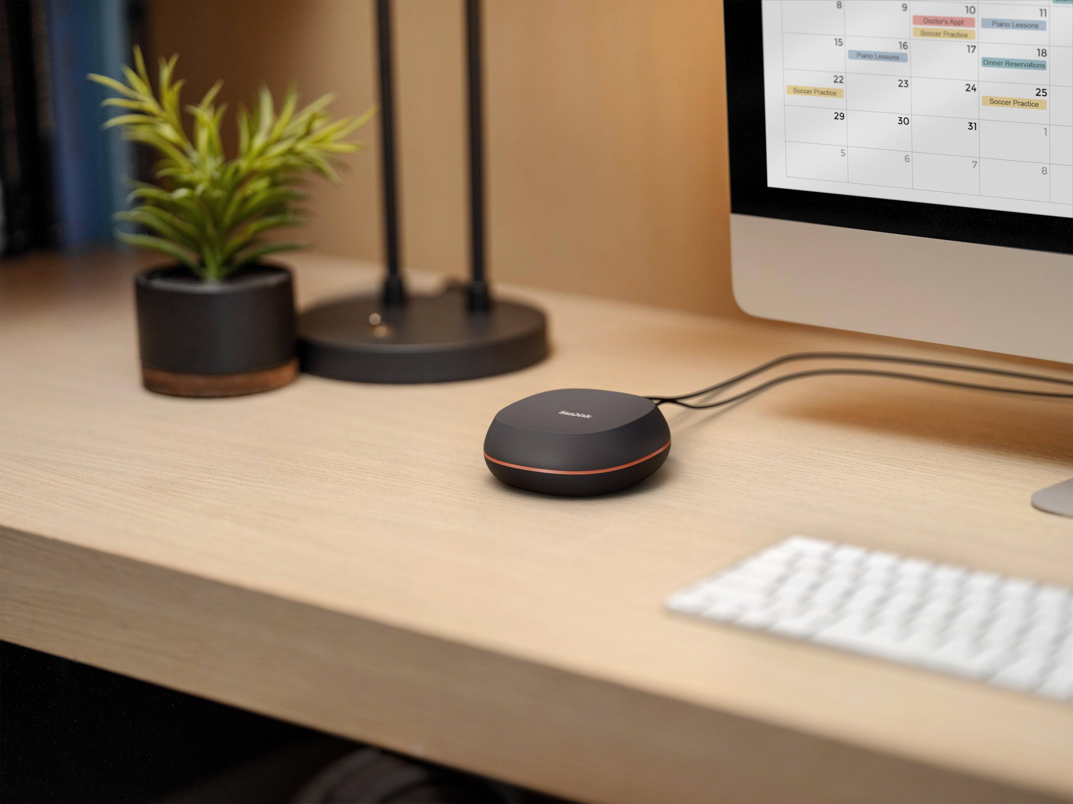 SANDISK 4TB Desk Drive USB Type C Desktop External SSD Black