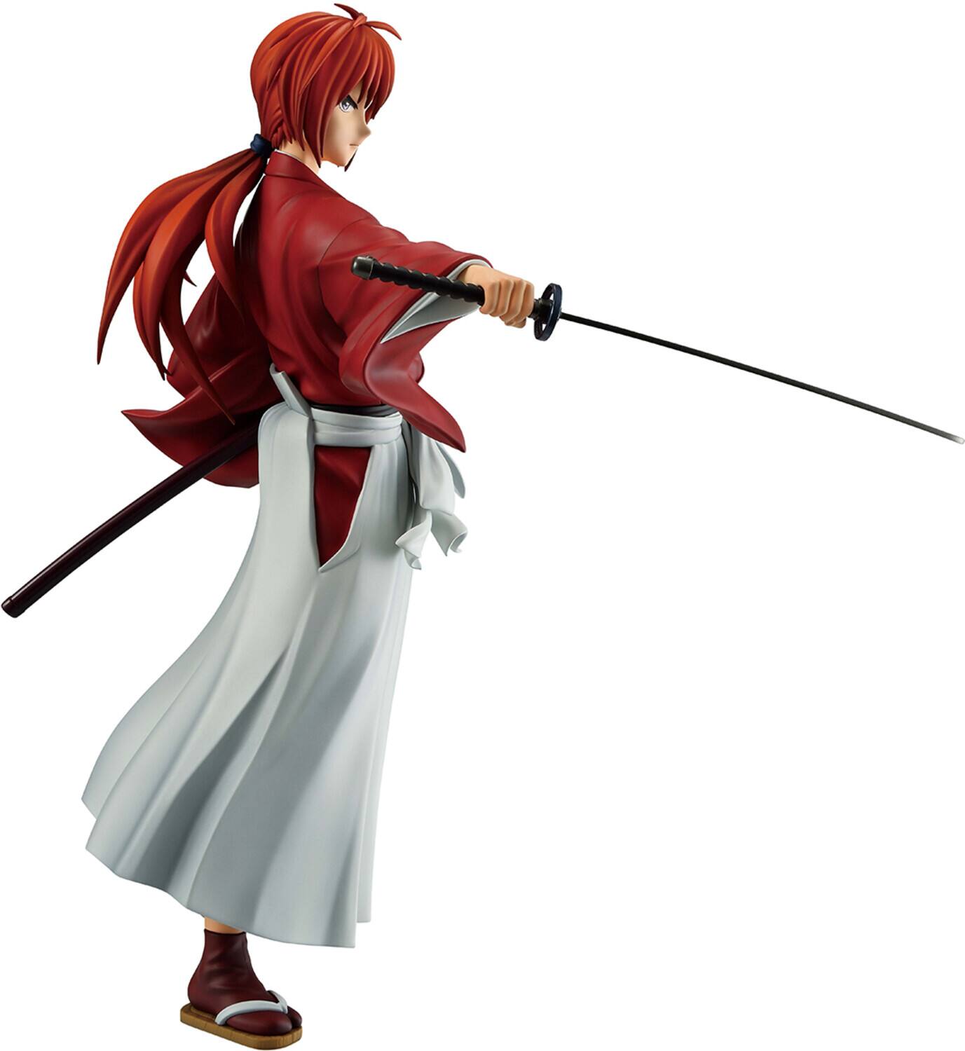 Alt View 3. Bandai - Ichibansho - Rurouni Kenshin - Masterlise - Kenshin Himura Drawn Sword ver. Figure   - COLLECTIBLES - Multicolor.