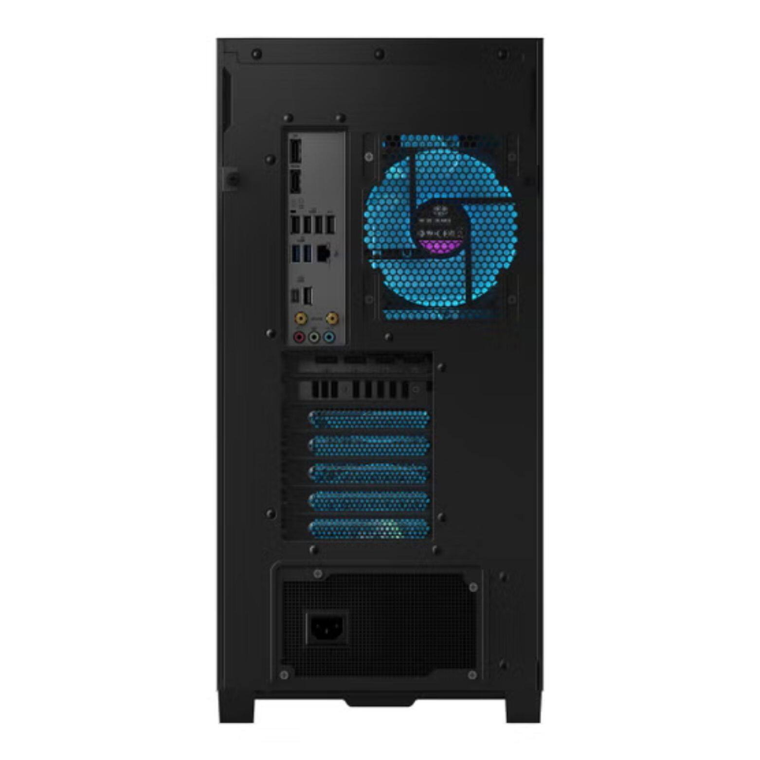 Alt View 4. ASUS - ROG GM700 58L AMD Ryzen 7 8700F 4.1 GHz 32GB DDR5 1TB SSD NVIDIA GeForce RTX 5060 Windows 11 Home Gaming Desktop - Black.