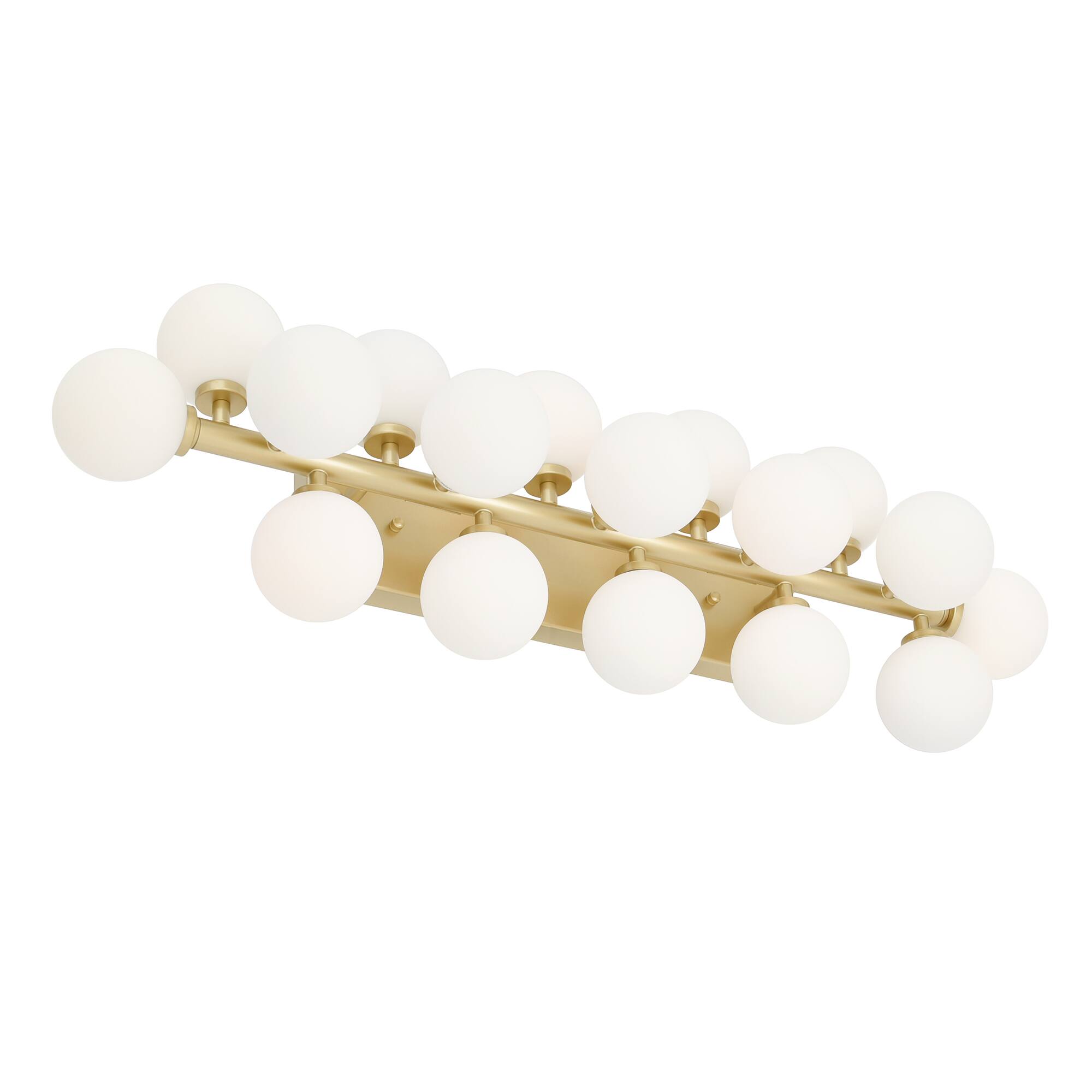 Angle. CWI Lighting - Arya 17 Light Wall Sconce With Satin Gold Finish - Satin Gold.