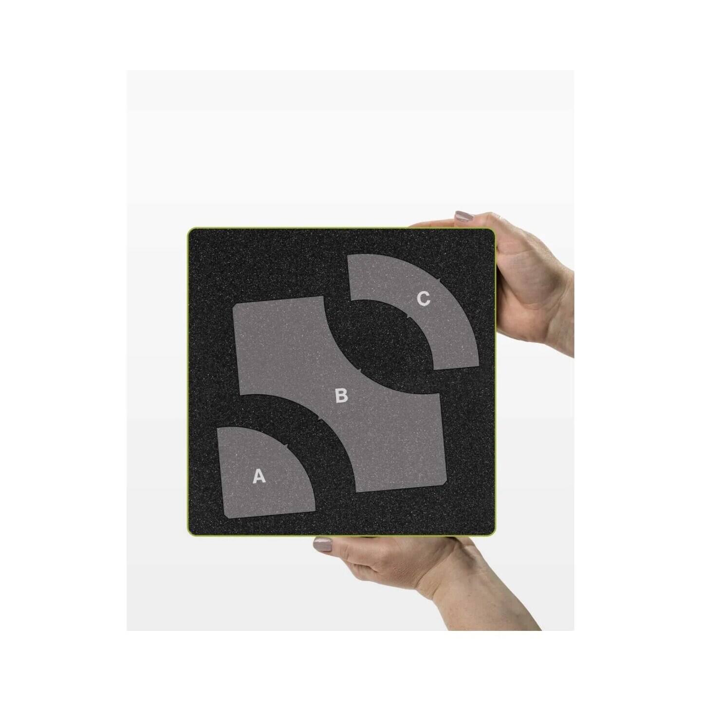 Angle. AccuQuilt - GO! Signature Circles-6 Finished Die - Multicolor.