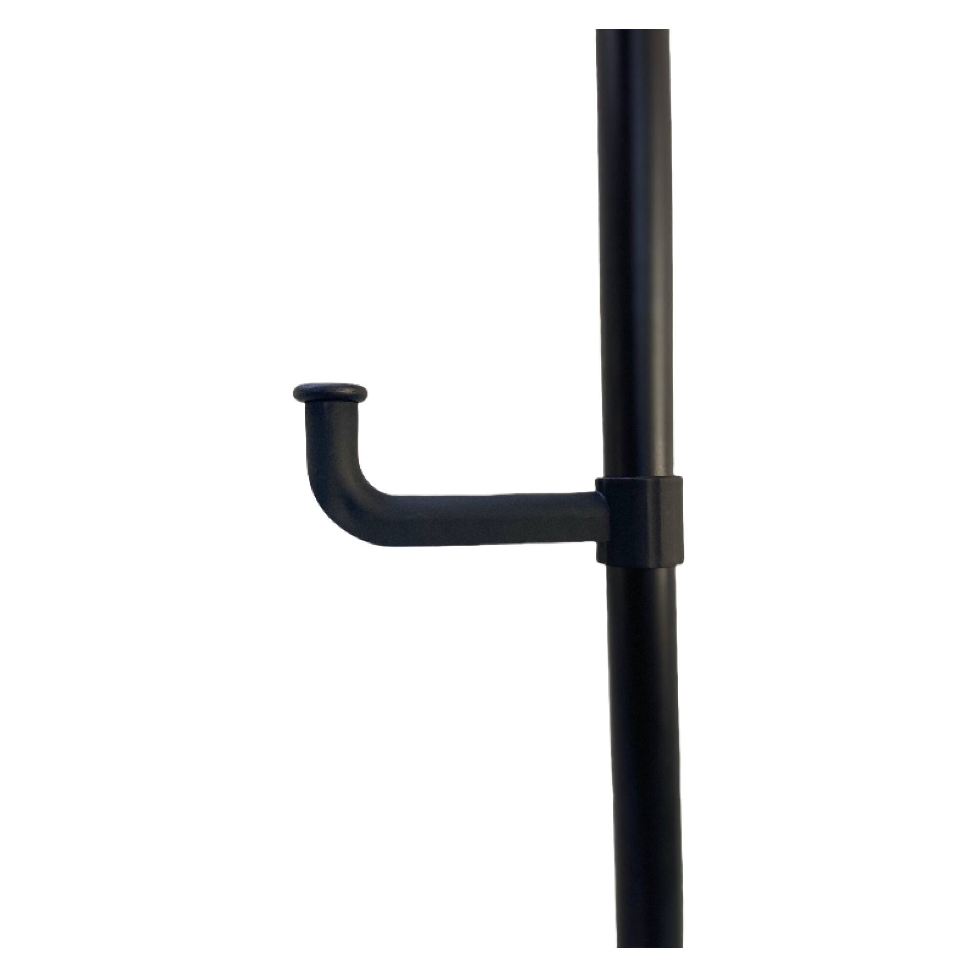 Alt View 8. GOODSILO - Adjustable Floor to Ceiling Tension Rod Laundry Drying Rack with Multi-Layer Design for Indoor and Balcony Use - Black.