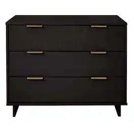 TinyHomie - Granville 38in Dresser (3-Drawer) - Black