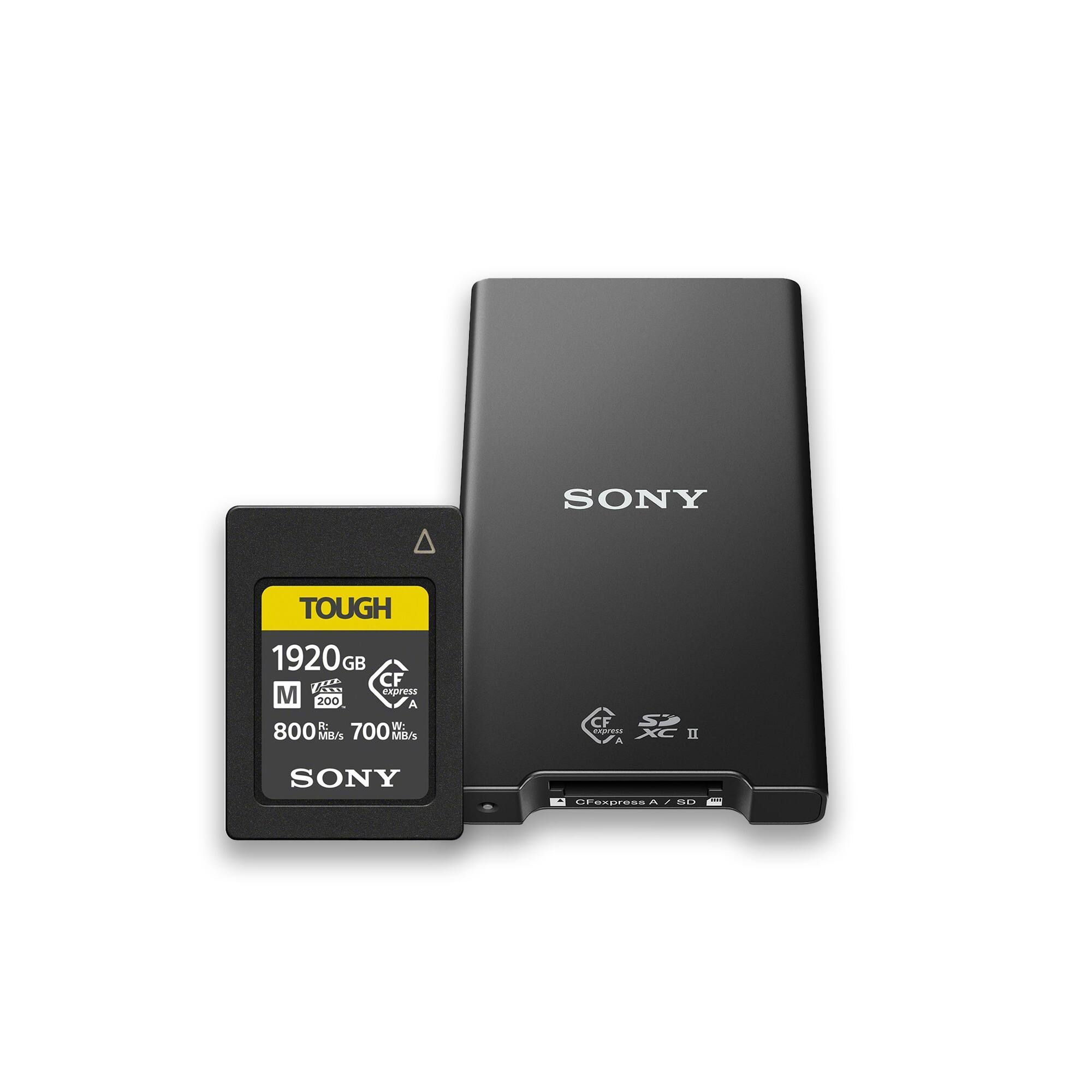 Sony - M Series 1920GB CFexpress Type A TOUGH Memory Card with Memory Card Reader