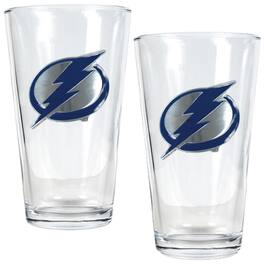 Great American Products - Tampa Bay Lightning 16oz. Pint Glass Set - Multicolor