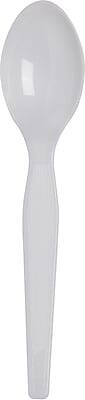 Alt View 1. Dixie - Plastic Teaspoon 6”, Heavy-Weight, 100/Box - White.