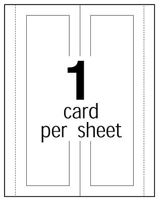 1 card per sheet