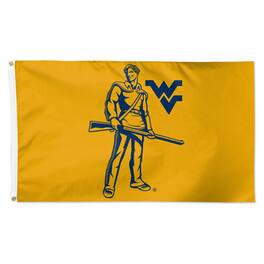 WinCraft - West Virginia Mountaineers 3' x 5' Single-Sided Deluxe Secondary Team Logo Flag - Multicolor