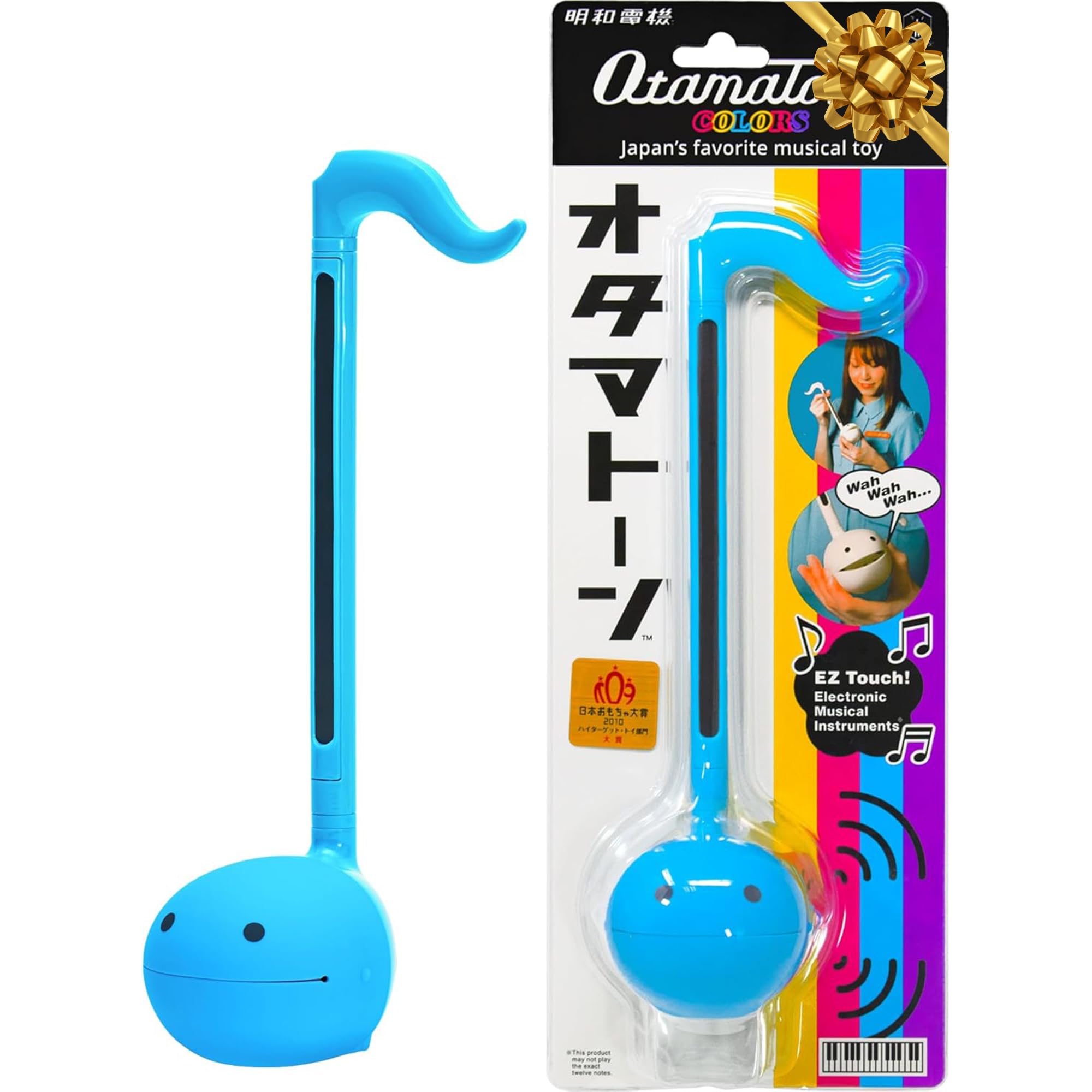 Otamatone - Synthesizer Music Toy Instrument with Classic Colors Regular Size Portable Beginner Friendly - Blue