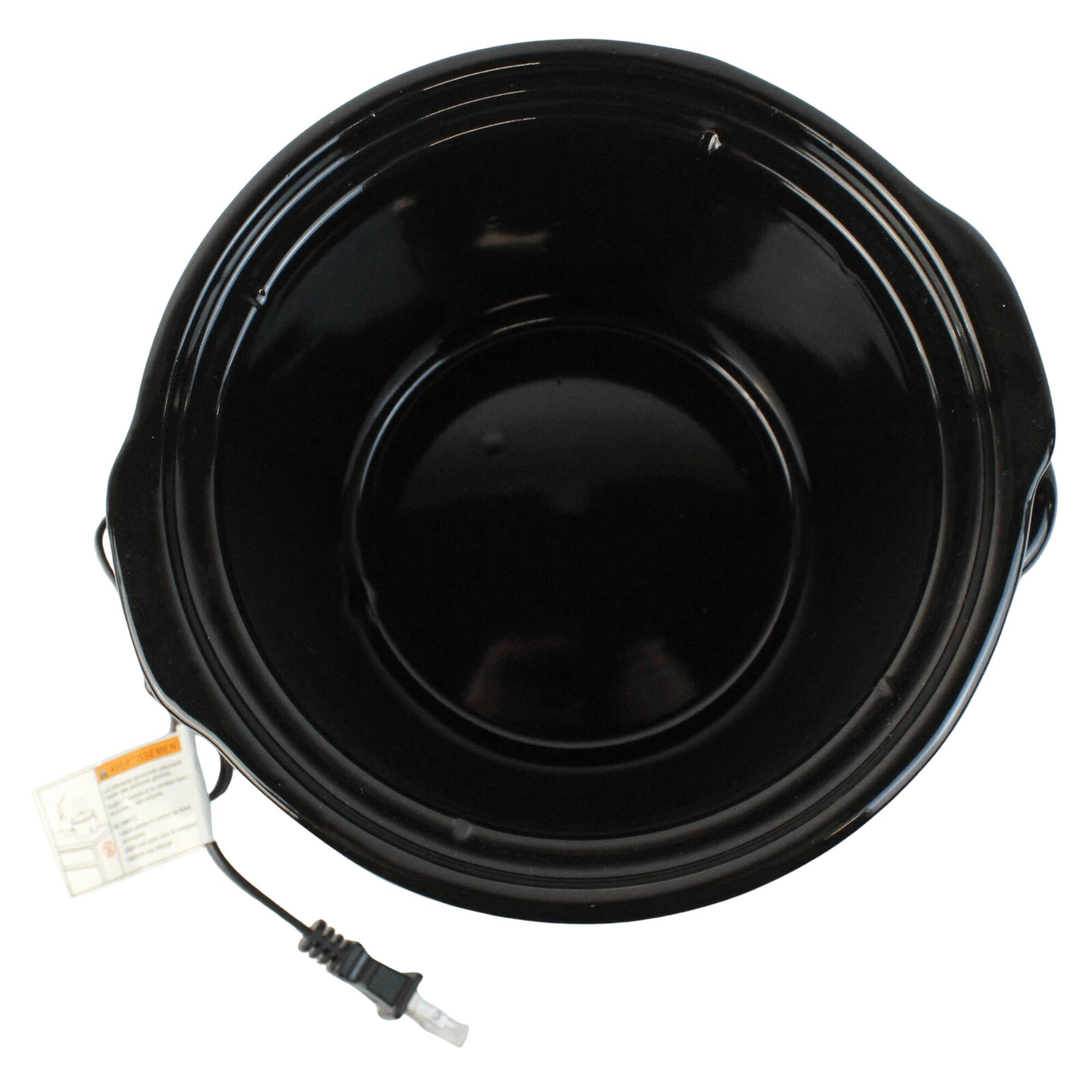 Alt View 3. Better Chef - 3-Quart Round Slow Cooker with Removable Stoneware Crock - Black.