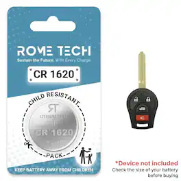 RomeTech - Replacement Battery for Key Fob - Nissan Juke 2011-2015 2 Pack