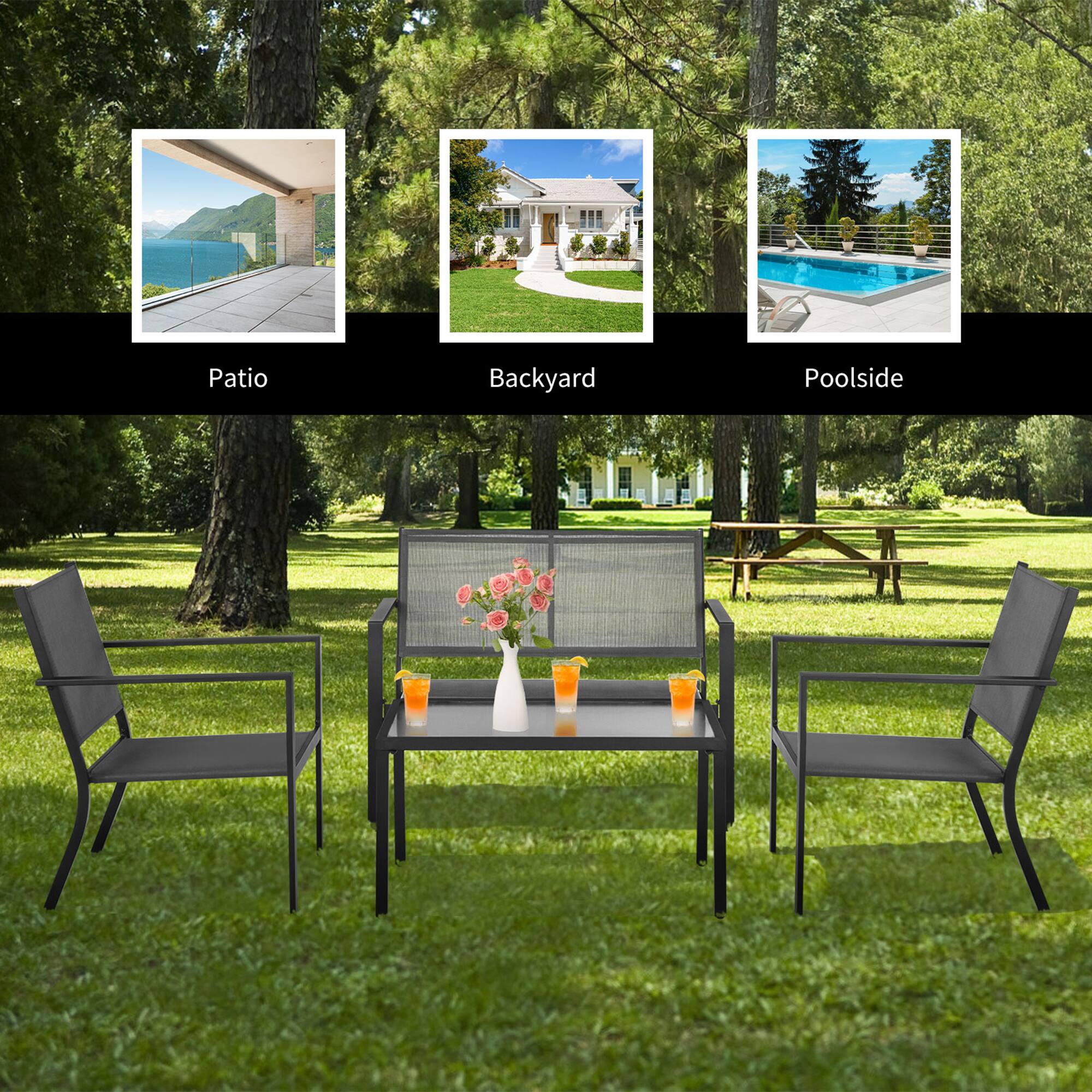 Patio, Backyard, Poolside