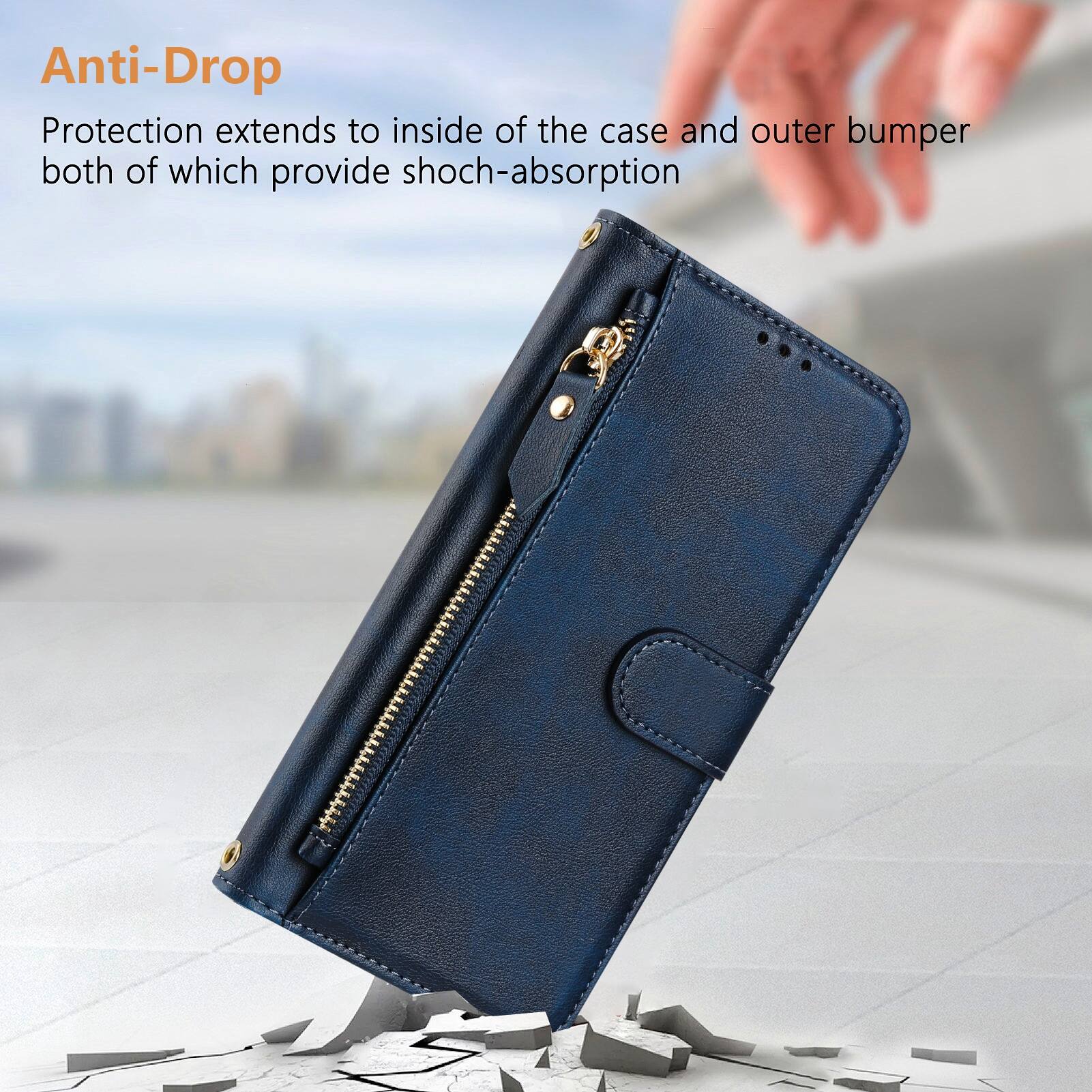 Anti-Drop Protection extends to inside of the case and outer bumper both of which provide shock-absorption