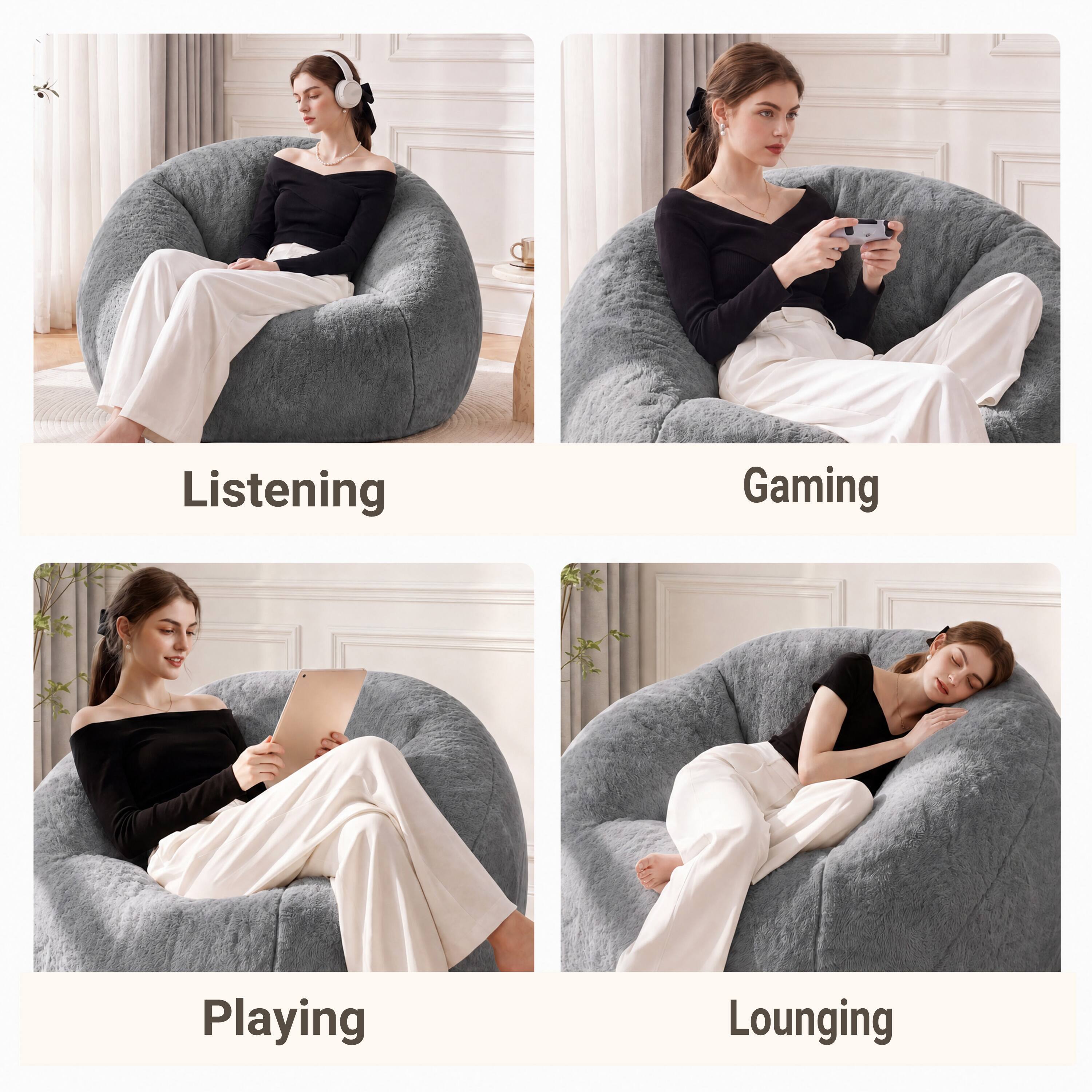 Listening  
Gaming  
Playing  
Lounging