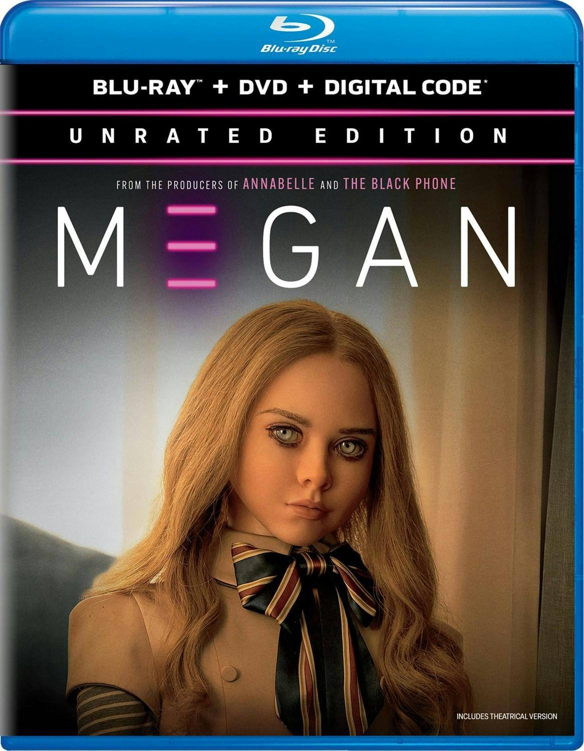 Front. M3GAN (Blu-ray + DVD + Digital Copy) [Blu-ray].