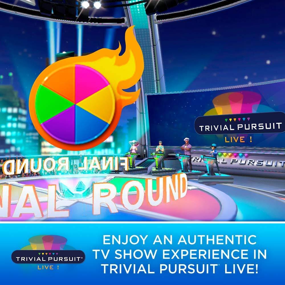 TRIVIAL PURSUIT LIVE!  
FINAL ROUND  
ENJOY AN AUTHENTIC TV SHOW EXPERIENCE IN TRIVIAL PURSUIT LIVE!