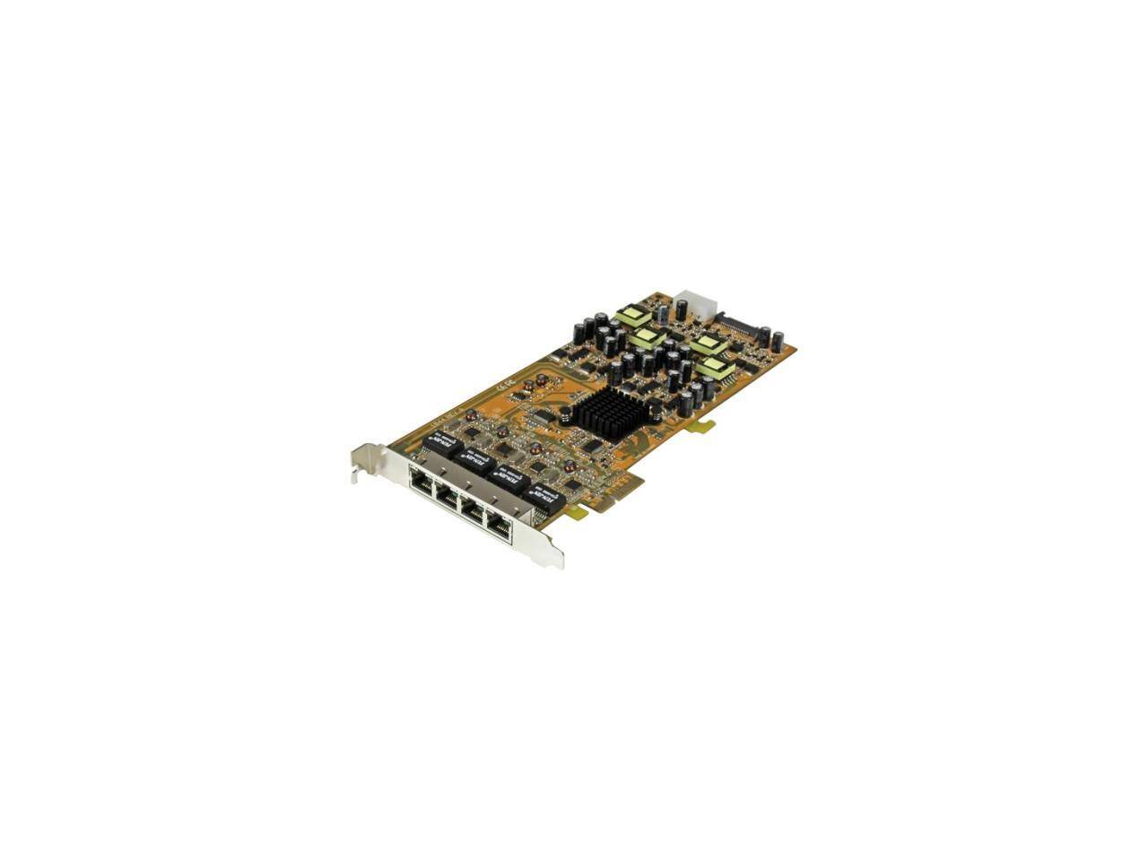 Alt View 3. StarTech.com - StarTech.com 4 Port Gigabit Power over Ethernet PCIe Network Card - PSE / PoE PCI Express NIC.
