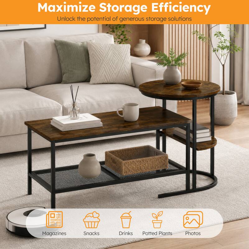 Maximize Storage Efficiency  
Unlock the potential of generous storage solutions

- Magazines
- Snacks
- Drinks
- Potted Plants
- Photos