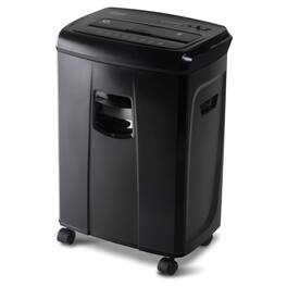 Aurora - AU1250XB 12-Sheet Crosscut Paper/ Credit Card Pullout Basket Shredder - Black