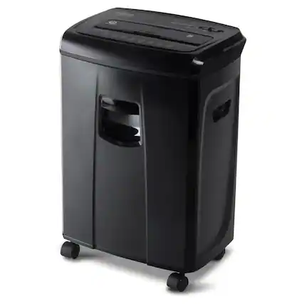 Front. Aurora - Aurora AU1250XB 12-Sheet Crosscut Paper/ Credit Card Pullout Basket Shredder, Black - Black.