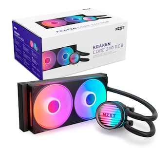 NZXT Kraken Core RGB 240mm Radiator Liquid Cooler (1 x 240mm NZXT Kraken Core RGB 240mm Radiator Liquid Cooler (1 x 240mm