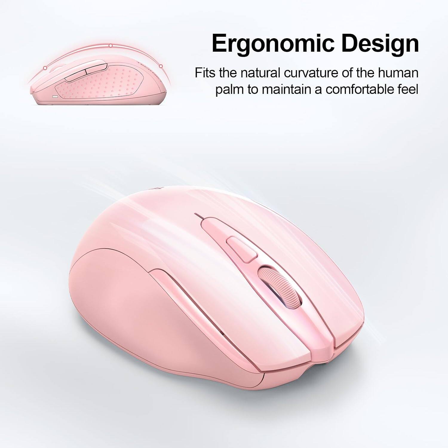 Ergonomic Design  
Fits the natural curvature of the human palm to maintain a comfortable feel