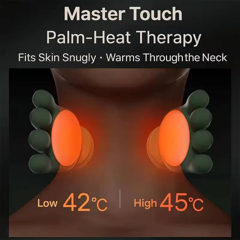Master Touch Palm-Heat Therapy  
Fits Skin Snugly • Warms Through the Neck  
Low 42°C | High 45°C
