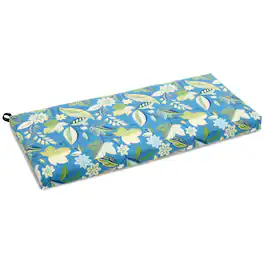 Blazing Needles - 40-inch by 19-inch Outdoor Spun Polyester Loveseat Cushion - Skyworks Caribbean