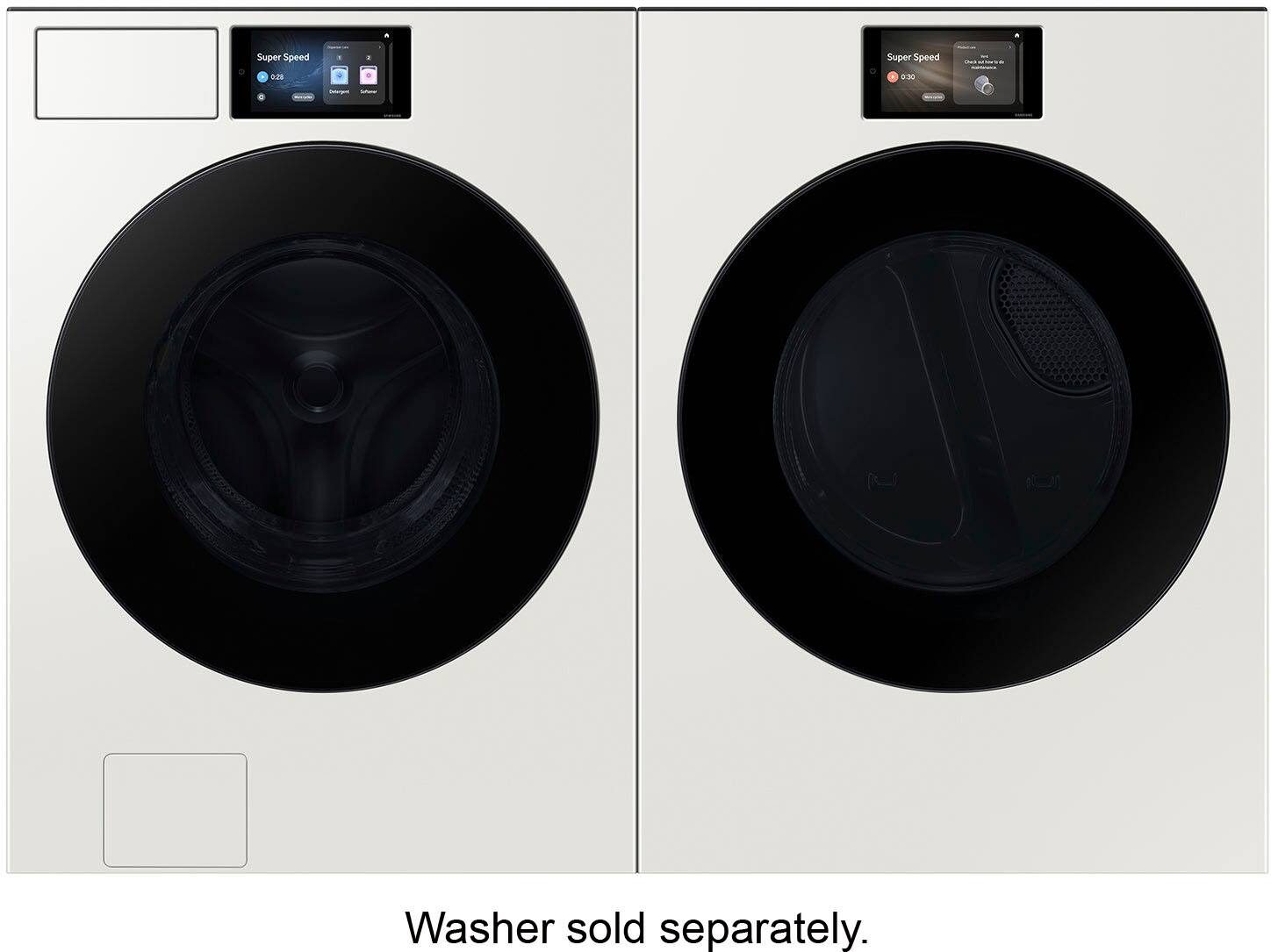 Washer sold separately.