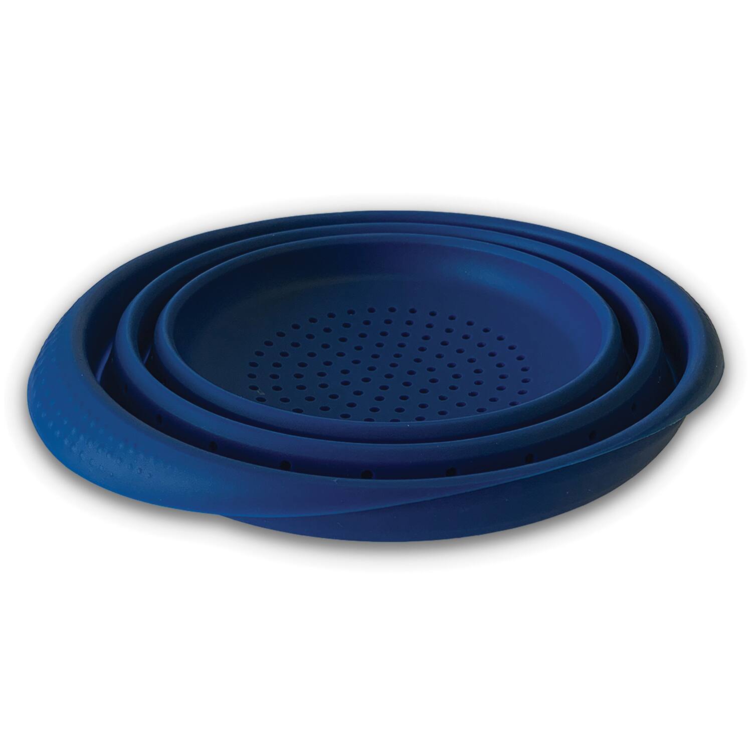 Better Houseware - 732/b 4-qt. Collapsible Silicone Colander - Blue - Thumbnail 2