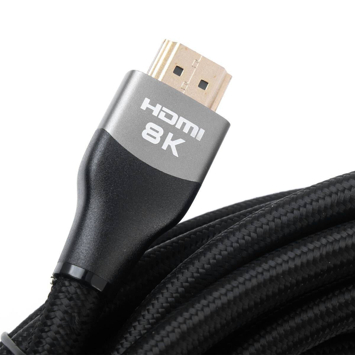 Angle. RadioShack - HDMI 2.1 Ultra High Speed Cable 8K60Hz - 32 Feet - Black.