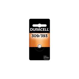 Duracell - Silver Oxide 309/393 1.5 V 80 mAh Electronic/Watch Battery 1 pk - Case of 6